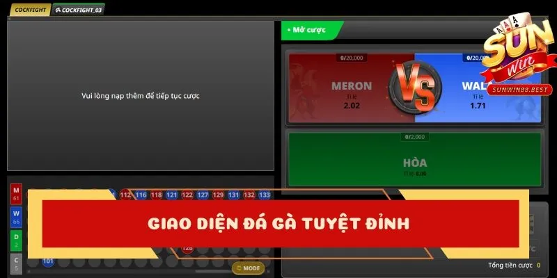 đá gà online giao diện tuyệt đỉnh