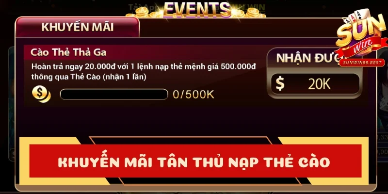 khuyến mãi tân thủ nạp thẻ