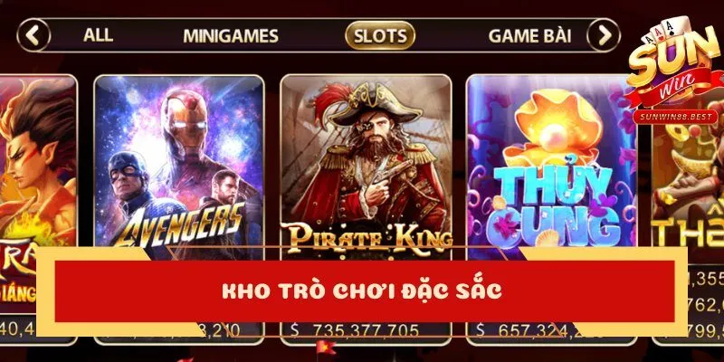 nổ hũ trực tuyến kho trò chơi đặc sắc