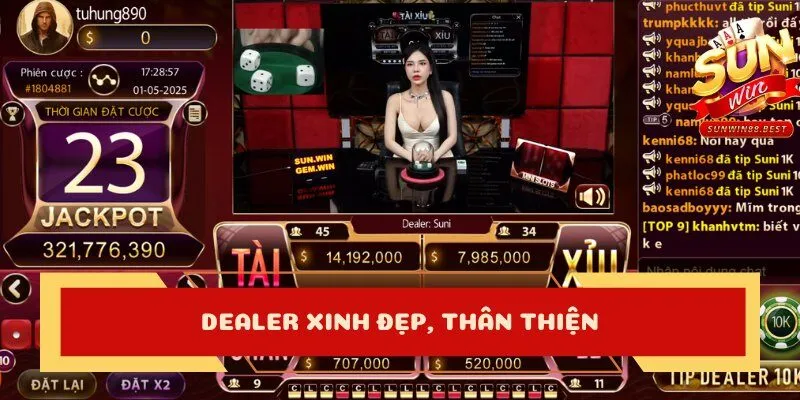 tài xỉu online uy tín, dealer xinh đẹp